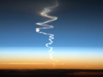 天空神秘鬼云疑似UFO